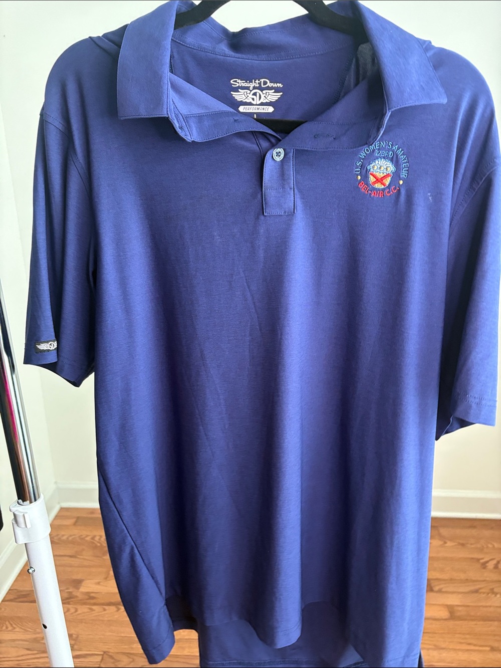 Straight Down Men's Navy Polo Shirt